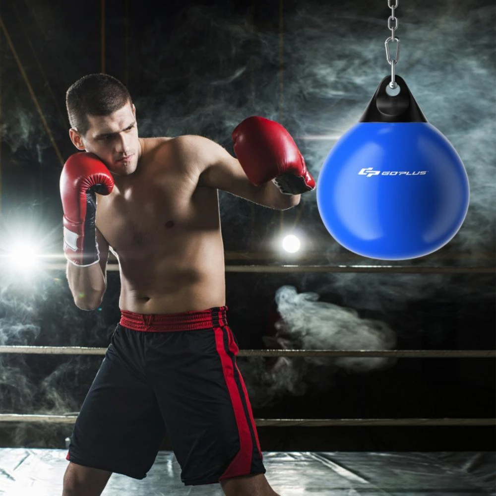 18 Inch 110 Pound Heavy Punching Water Aqua Bag with Adjustable Metal Chain-Red 商品
