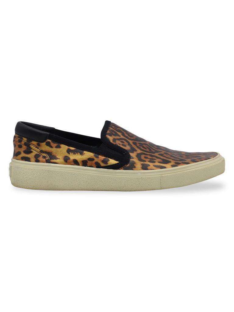 商品[二手商品] Yves Saint Laurent|Saint Laurent Venice Leopard-Print Slip On Sneakers In Multicolor Canvas Athletic Shoes Sneakers,价格¥1976,第1张图片