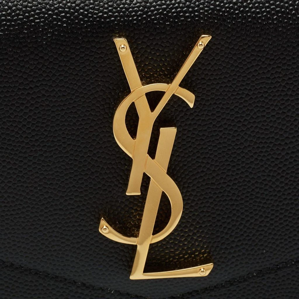 商品[二手商品] Yves Saint Laurent|Saint Laurent Black Grained Leather Medium Uptown Clutch,价格¥4567,第5张图片详细描述