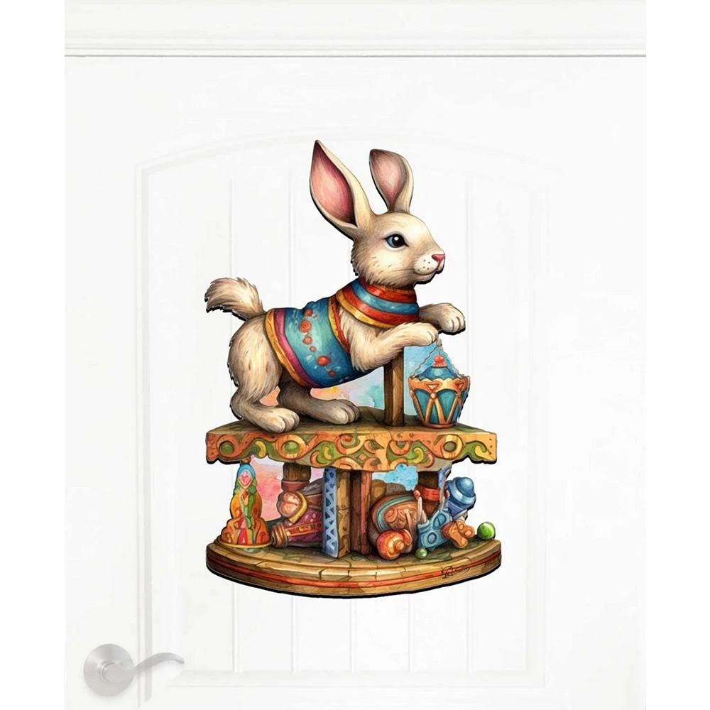Carousel with Toys Christmas Wooden Door Decor Wall Decor G. DeBrekht 商品