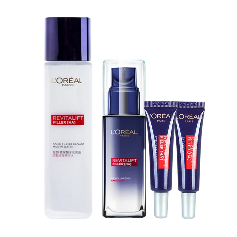 商品[国内直发] L'Oreal Paris|欧莱雅复颜玻尿酸水光充盈双重焕亮精华水130ml,价格¥318,第1张图片