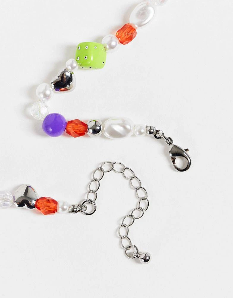 商品ASOS|ASOS DESIGN beaded necklace with dice,价格¥37,第3张图片详细描述