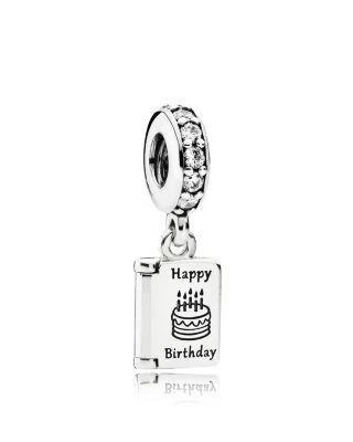 商品PANDORA|Dangle Charm - Sterling Silver & Cubic Zirconia Birthday Wishes, Moments Collection,价格¥408,第1张图片详细描述