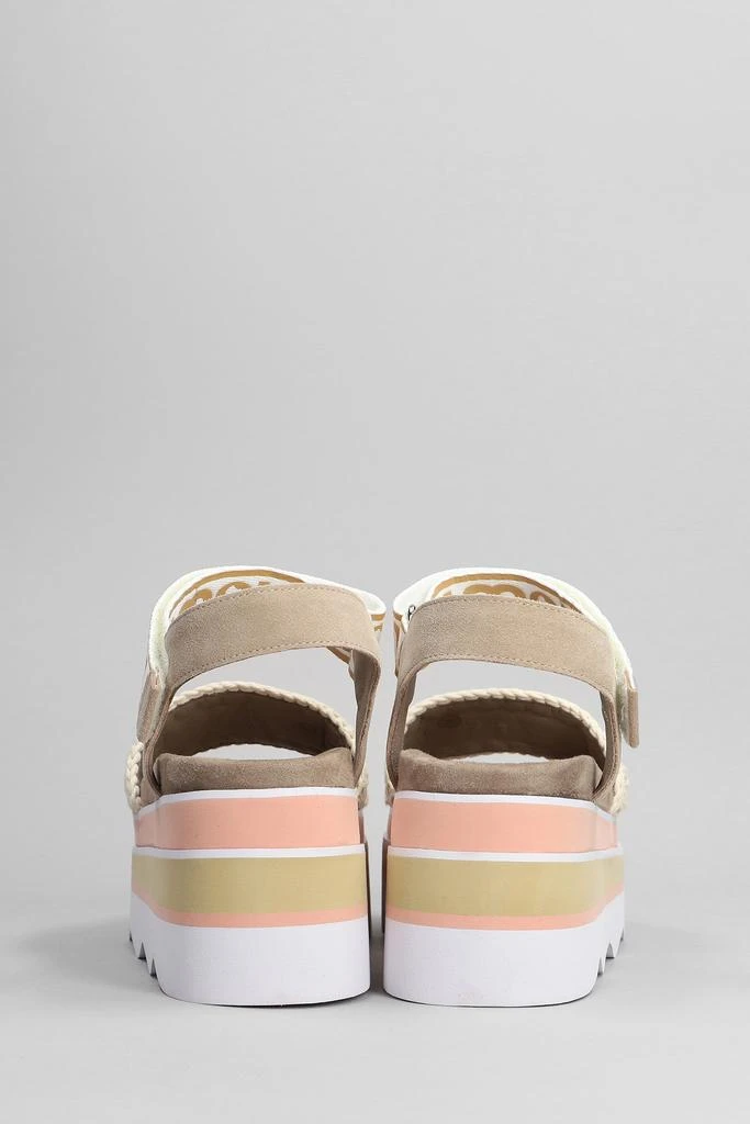 商品Mou|Mou Eva Wedge Wedges In Taupe Suede,价格¥1786,第4张图片详细描述