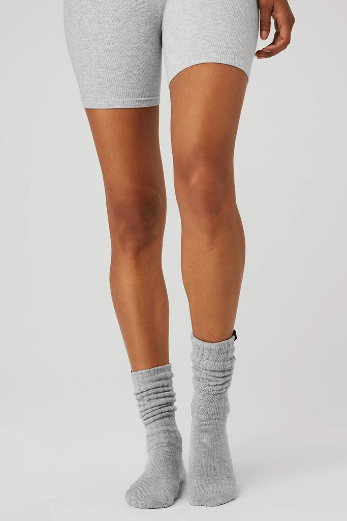 商品Alo|Unisex Scrunch Sock - Athletic Heather Grey,价格¥181,第2张图片详细描述