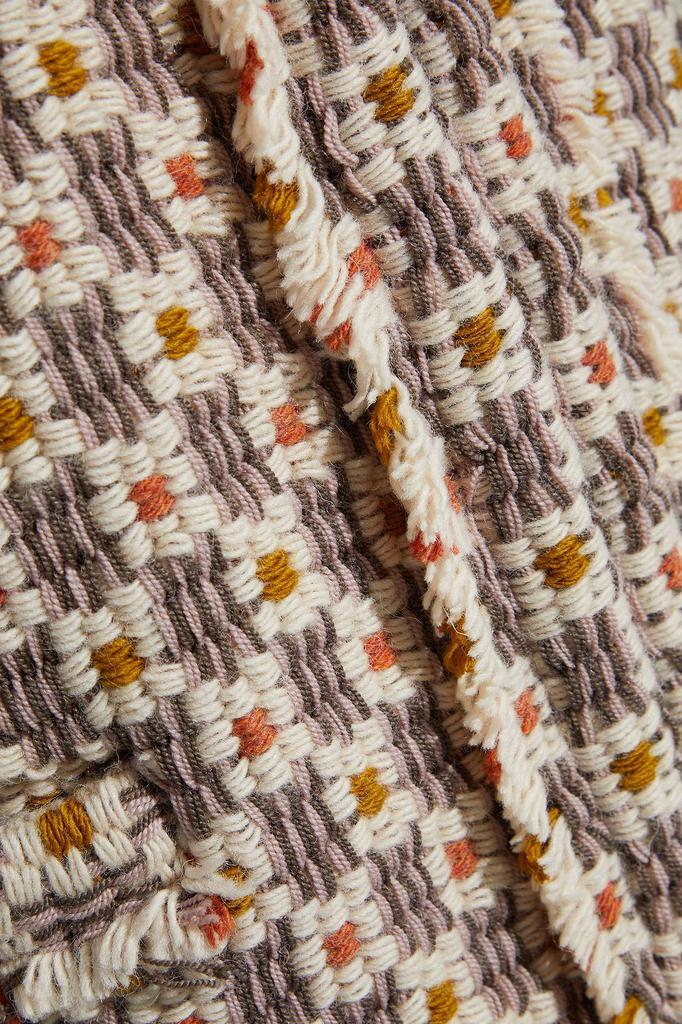 Bariza cropped checked bouclé-tweed wool jacket商品第4张图片规格展示