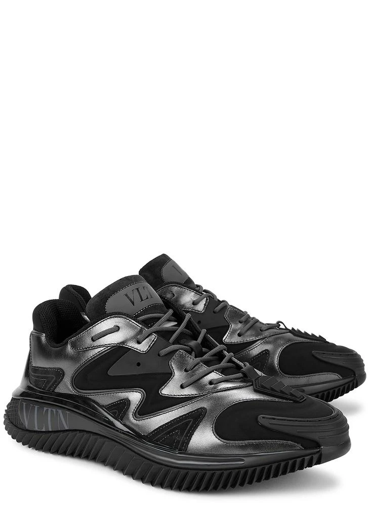 商品Valentino|Valentino Garavani Wave black panelled sneakers,价格¥3438,第2张图片详细描述