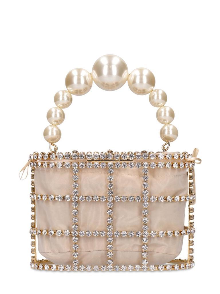 商品ROSANTICA|Holli Crystal & Pearl Box Top Handle Bag,价格¥7704,第6张图片详细描述
