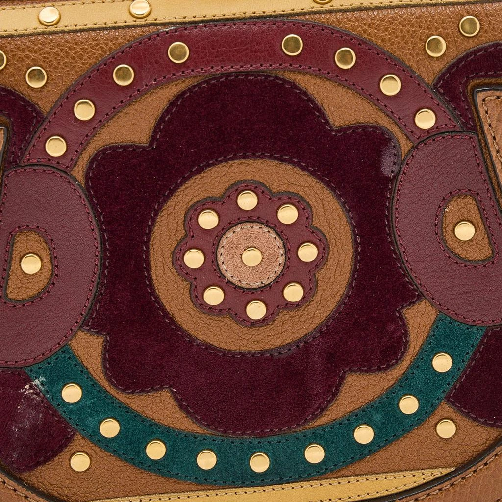 商品[二手商品] Chloé|Chloe Multicolor Leather and Suede Nile Bracelet Crossbody Bag,价格¥3296,第5张图片详细描述