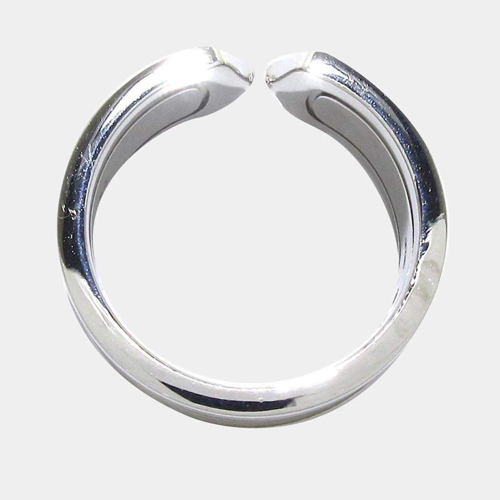 商品[二手商品] Cartier|Cartier Vintage Double C 18K White Gold Ring EU 54,价格¥10230,第2张图片详细描述