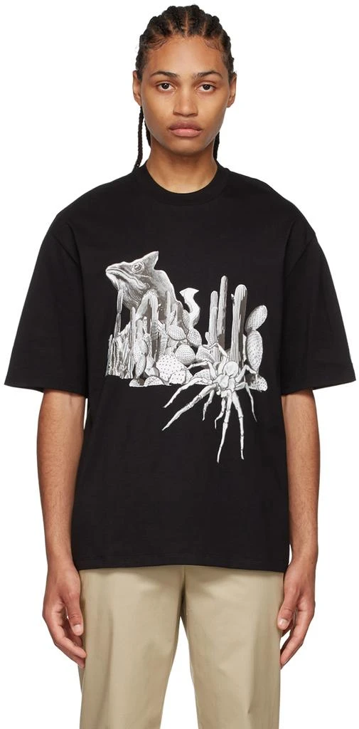 商品Neil Barrett|Black Cotton T-Shirt,价格¥391,第1张图片