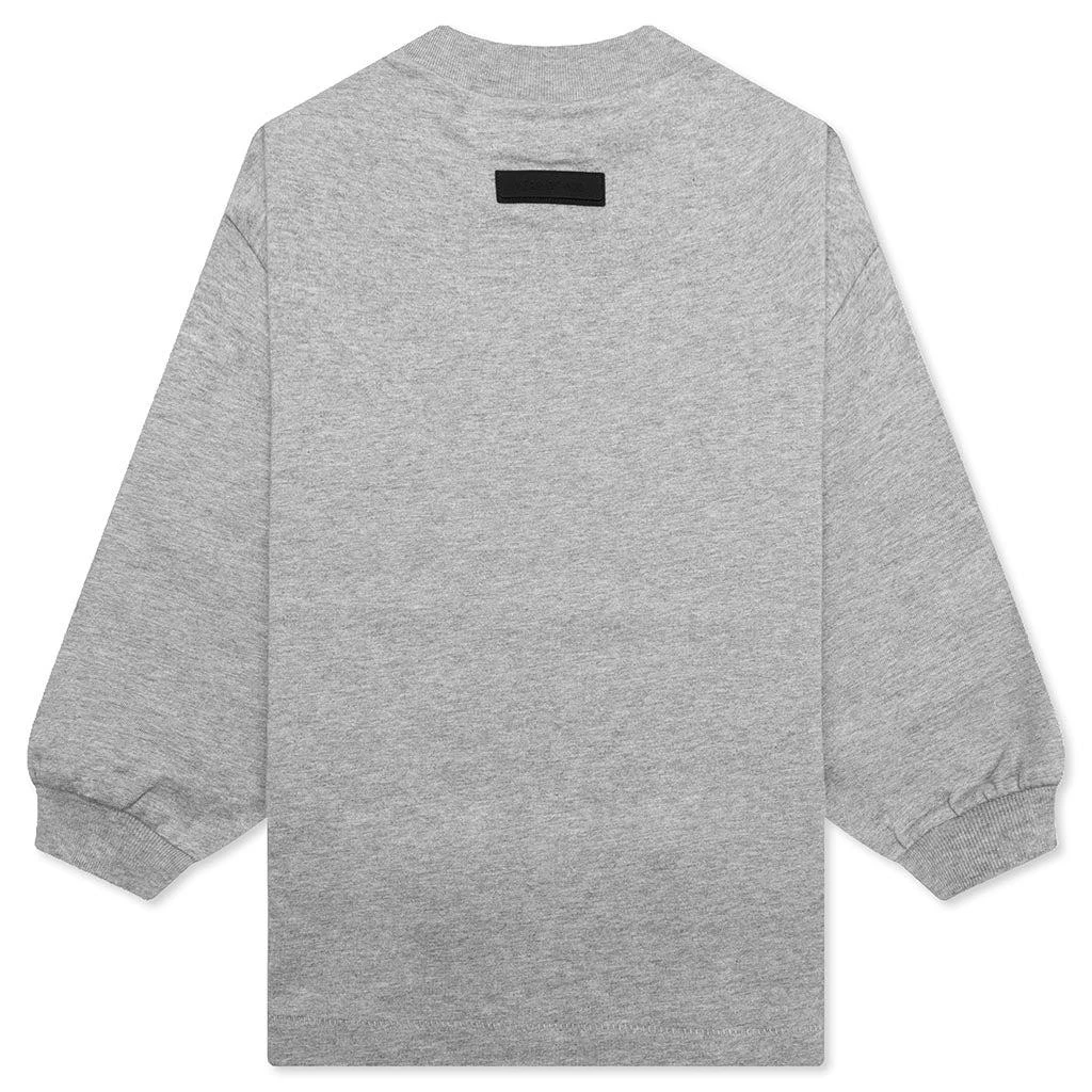 商品Essentials|Kids L/S Shirt - Dark Heather Oatmeal,价格¥342,第2张图片详细描述