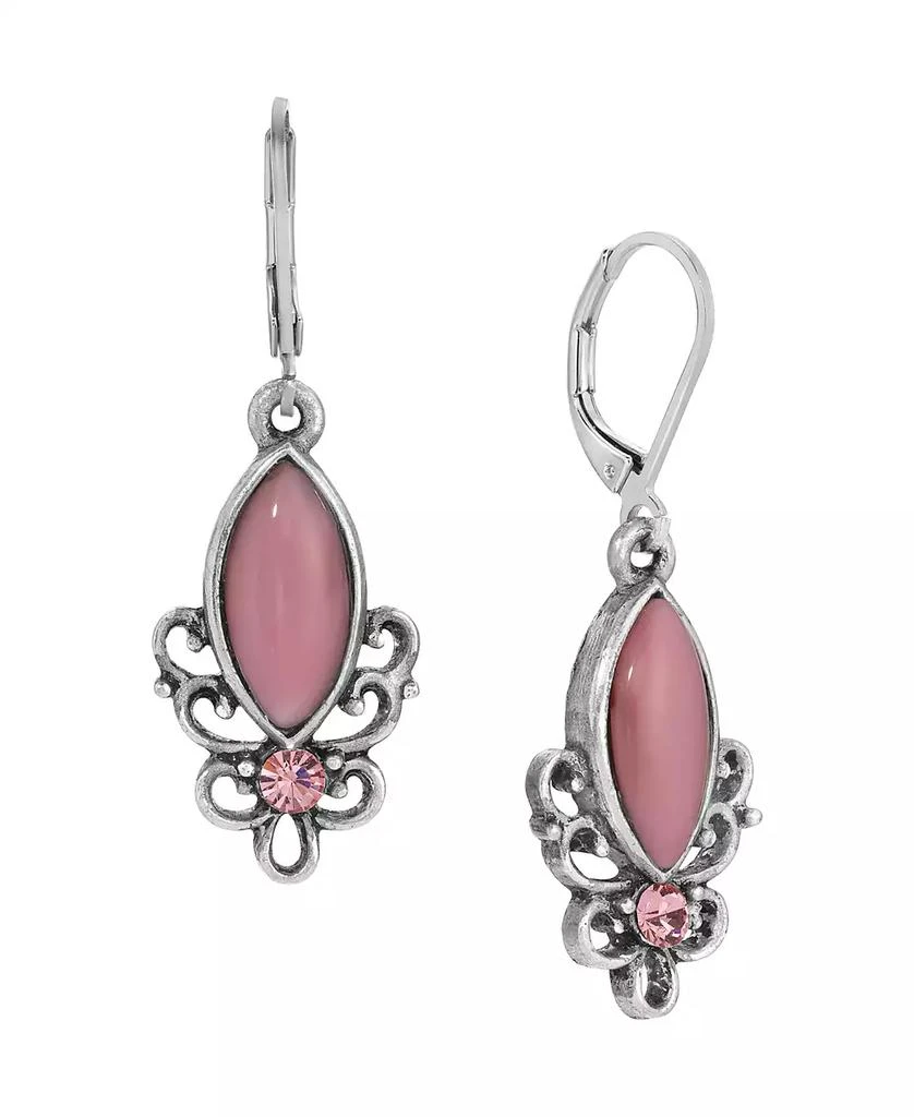 商品2028|Glass Crystal Accent Filigree Earrings,价格¥192,第1张图片