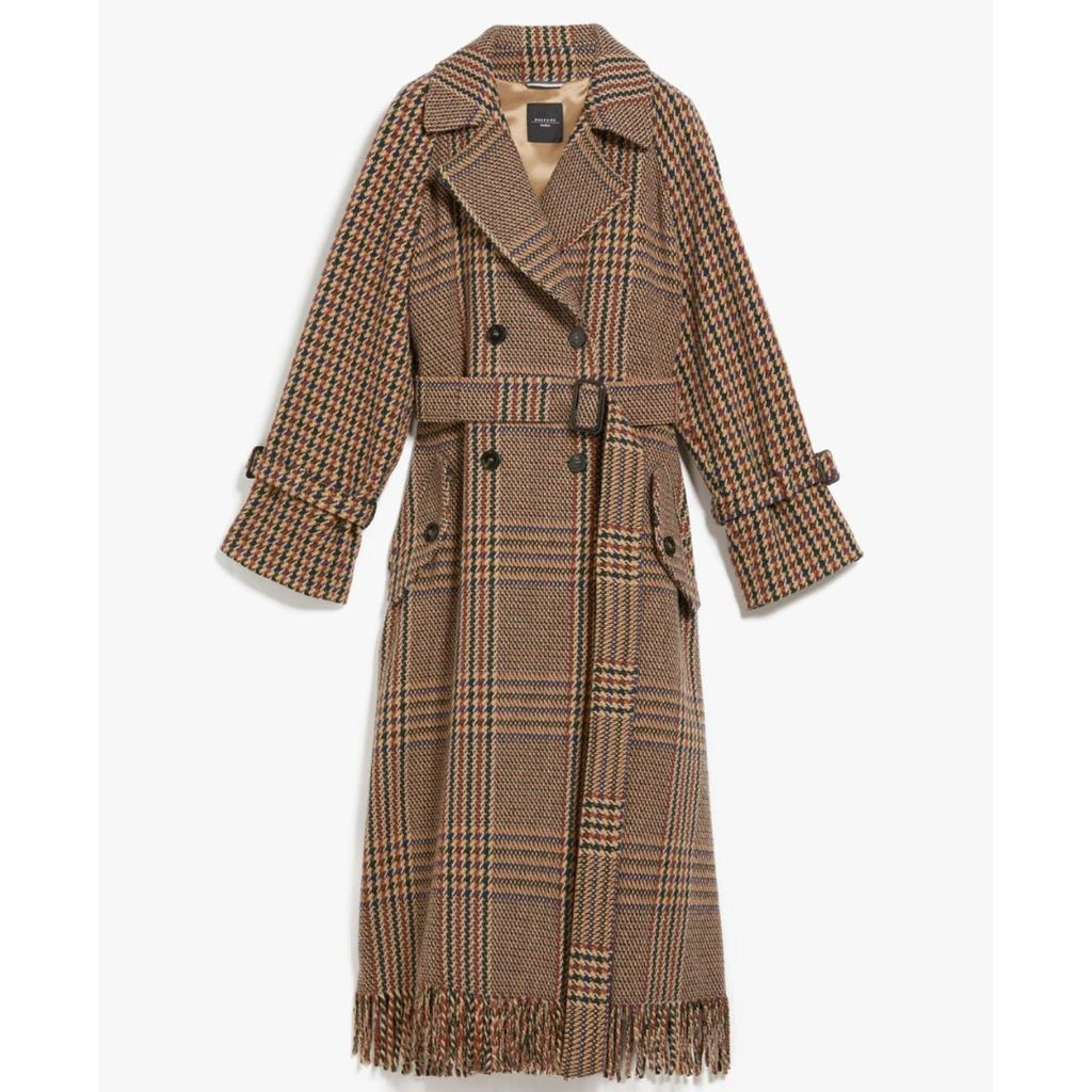 商品Weekend Max Mara|MaxMara Weekend Cartone Belted Check Coat,价格¥6195,第1张图片