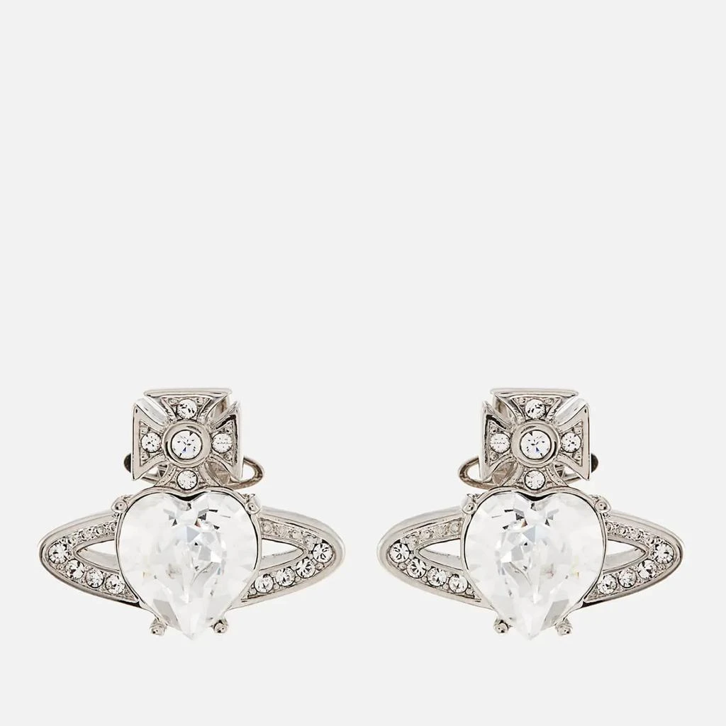 商品Vivienne Westwood|Vivienne Westwood Women's Ariella Earrings - Platinum/Crystal,价格¥1006,第1张图片