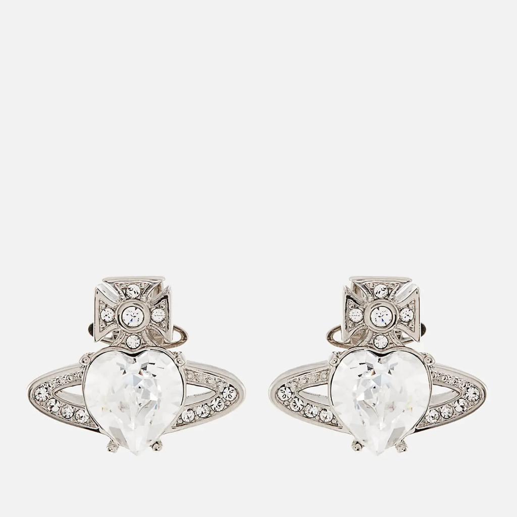 商品Vivienne Westwood|Vivienne Westwood Women's Ariella Earrings - Platinum/Crystal,价格¥965,第1张图片