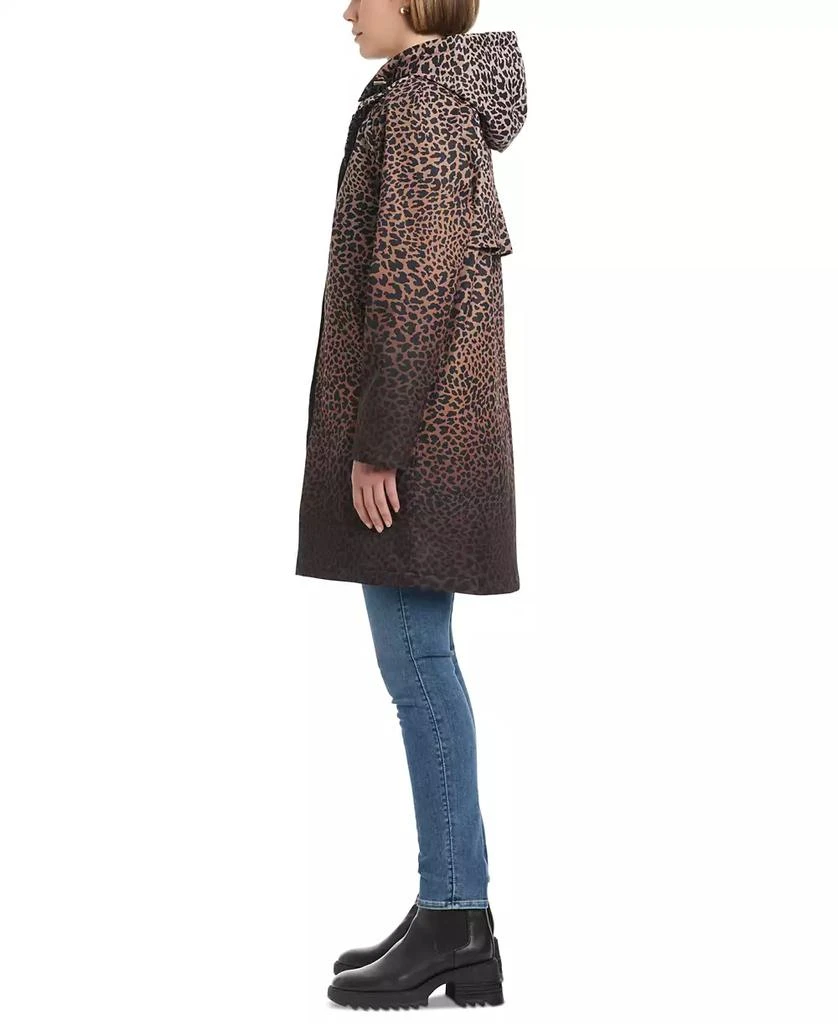 商品Kate Spade|Women's Hooded Leopard-Print A-Line Raincoat,价格¥1762,第3张图片详细描述