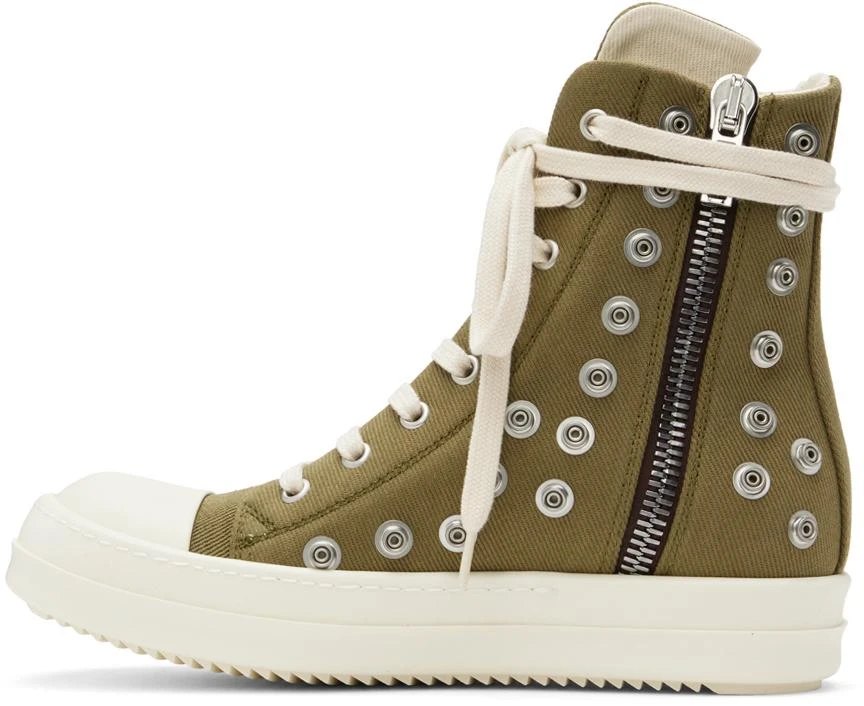 商品Rick Owens|Khaki Rivet Sneakers,价格¥4869,第3张图片详细描述