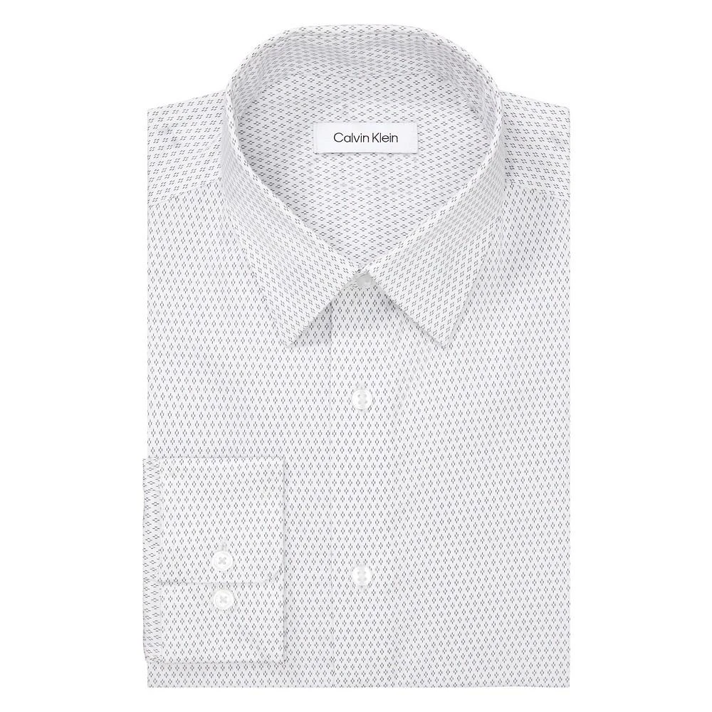 商品Calvin Klein|Men's Steel+ Regular Fit Stretch Wrinkle Resistant Dress Shirt,价格¥637,第3张图片详细描述