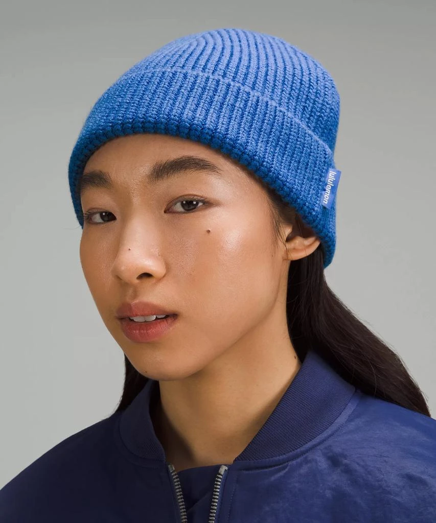 商品Lululemon|Close-Fit Wool-Blend Ribbed Knit Beanie,价格¥124,第2张图片详细描述