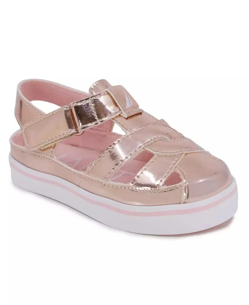 商品Nautica|Toddler and Little Girls Mikkel Slide Sandals,价格¥179,第1张图片