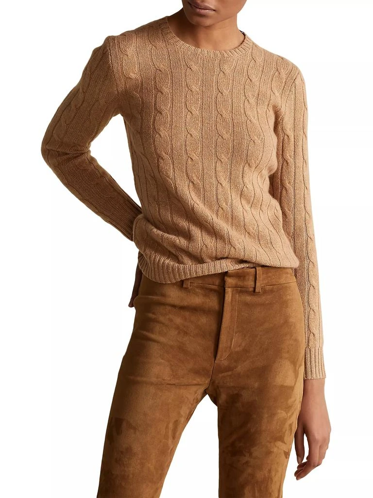 商品Ralph Lauren|Julianna Cable-Knit Cashmere Sweater,价格¥3726,第3张图片详细描述
