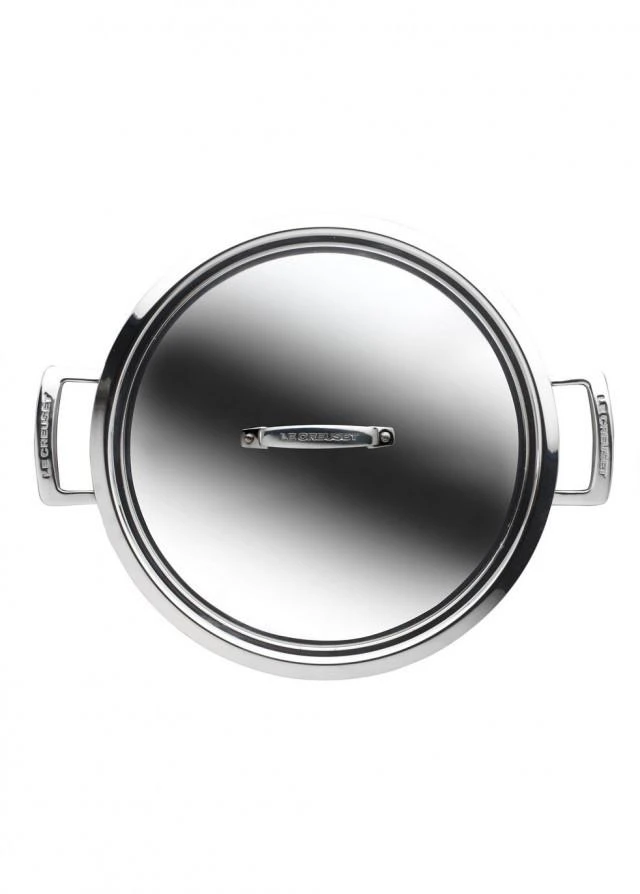 商品Le Creuset|3-ply stainless steel shallow casserole 24cm,价格¥1800,第3张图片详细描述