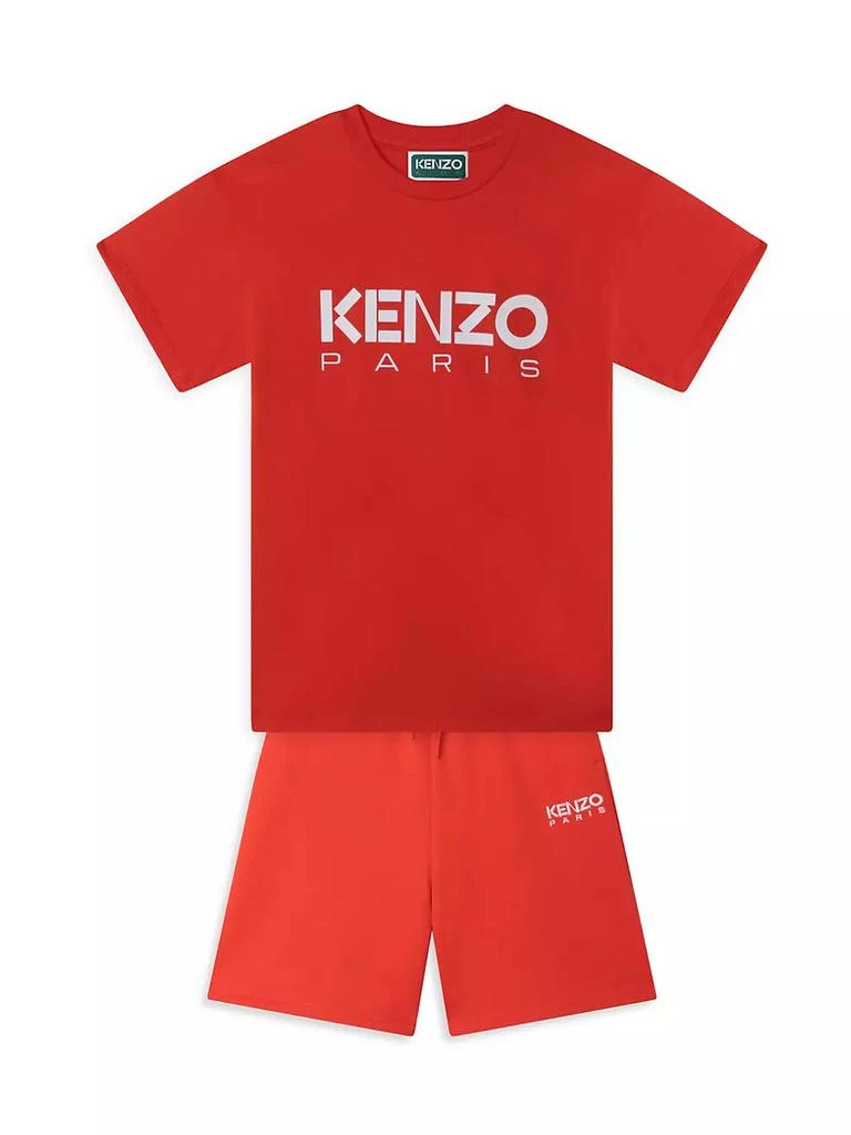 商品Kenzo|Little Boy's &amp; Boy's Bermuda Logo Shorts,价格¥317,第2张图片详细描述