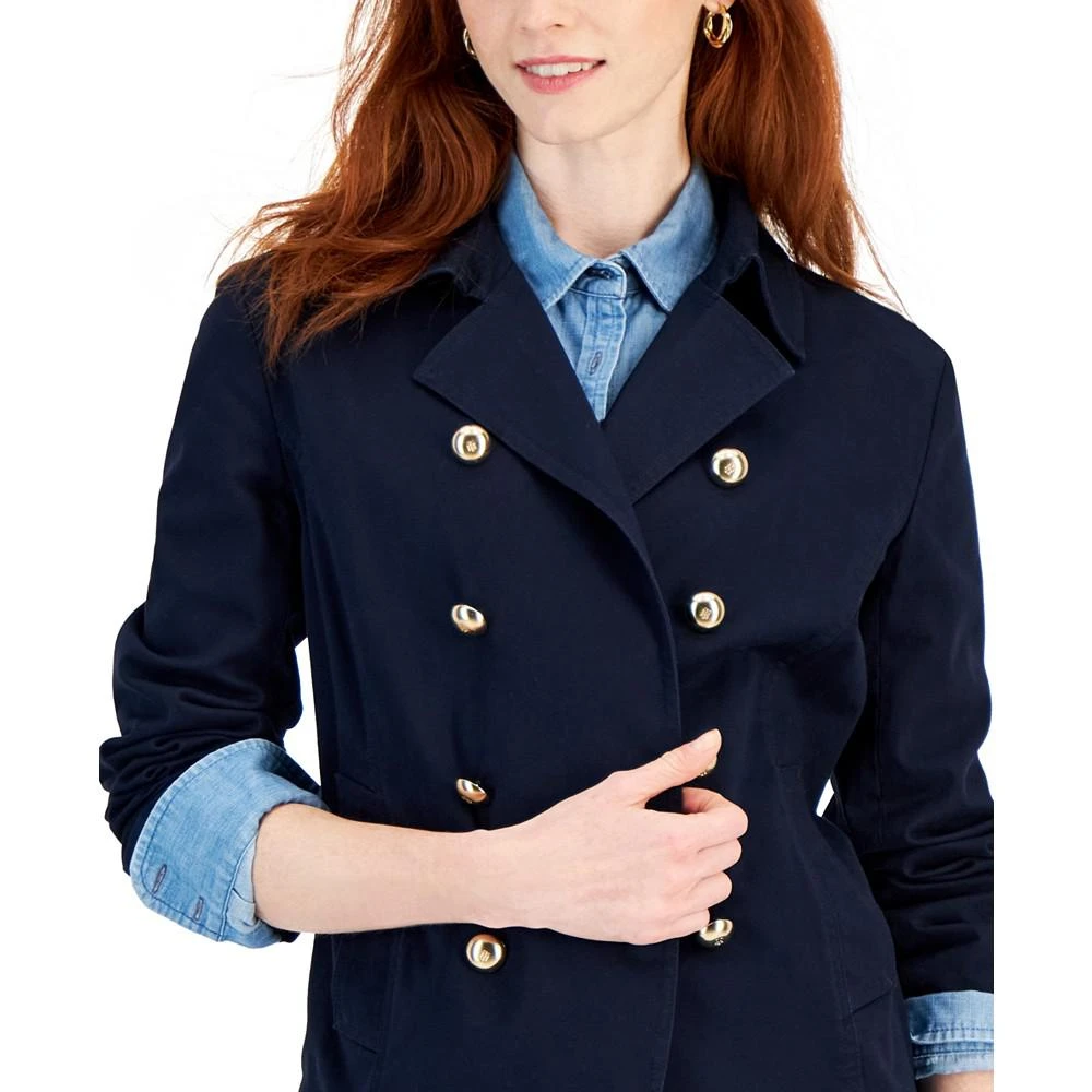 商品Tommy Hilfiger|Women's Double-Breasted Open-Front Jacket,价格¥717,第4张图片详细描述