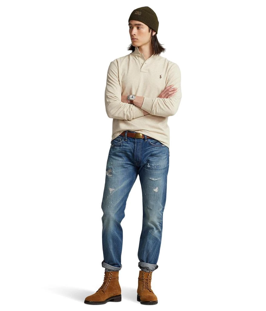 商品Ralph Lauren|Classic Fit Mesh Long-Sleeve Polo Shirt,价格¥862,第4张图片详细描述