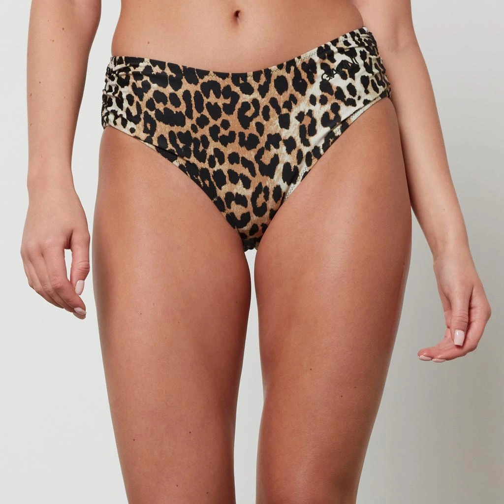 商品Ganni|Leopard-Print Recycled Bikini Bottoms,价格¥444,第1张图片