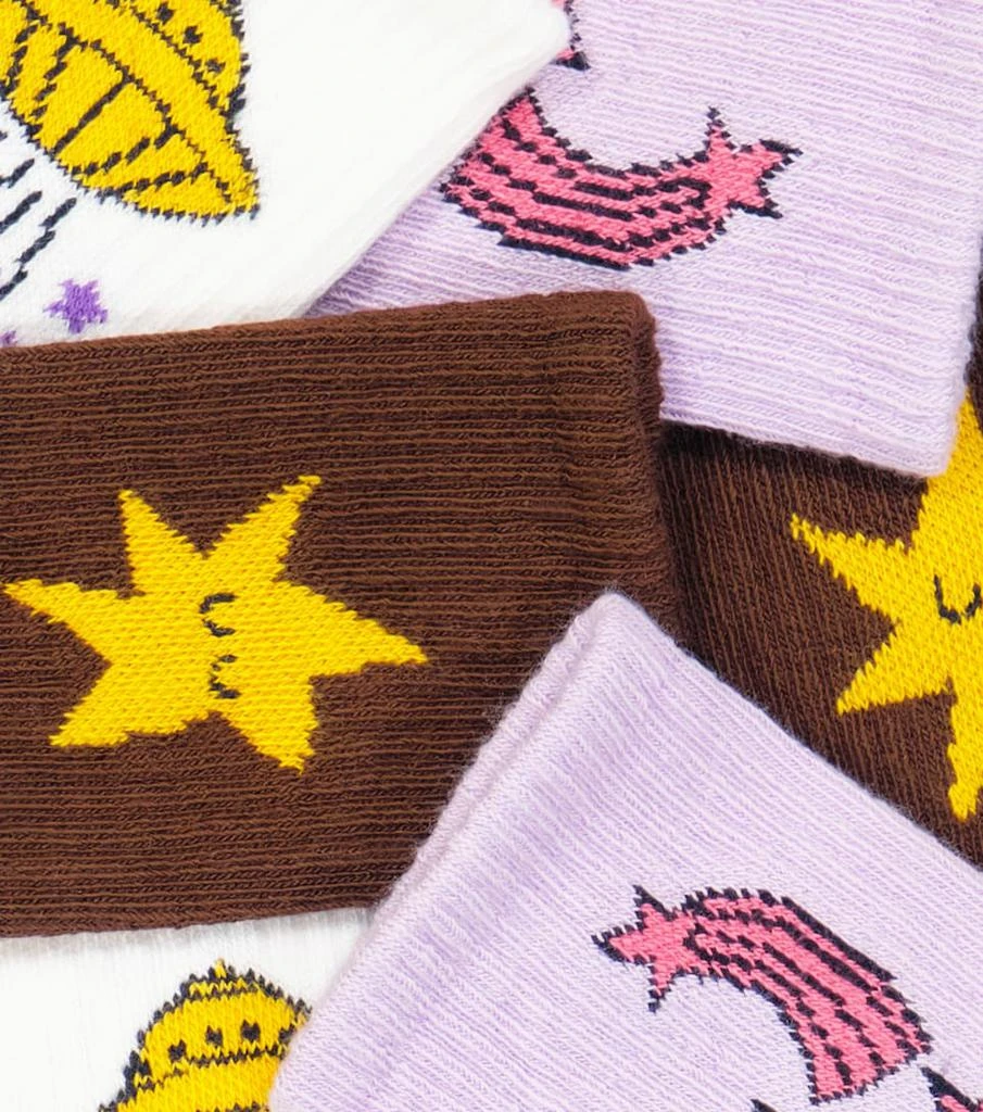 商品Mini Rodini|Shooting Star袜子三件套,价格¥140,第2张图片详细描述
