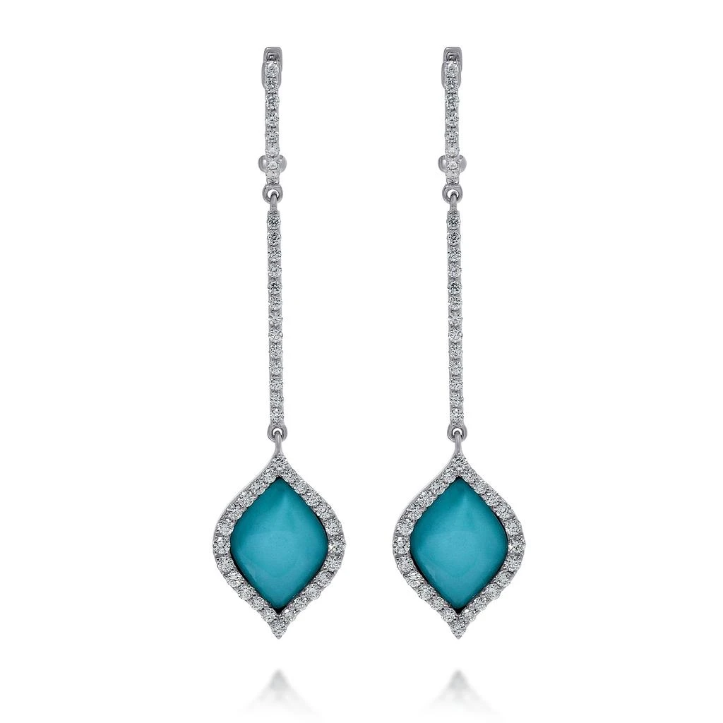 商品Roberto Coin|Roberto Coin Art Deco 18K White Gold, Round White Diamond 0.78ct. tw. and Mother of Pearl 4mm Drop Earrings 8882003AWERJ,价格¥25207,第1张图片