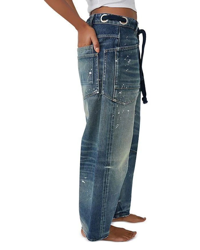 商品Free People|We The Free Moxie Low Slung Pull On Barrel Jeans in Timeless Blue,价格¥1090,第4张图片详细描述