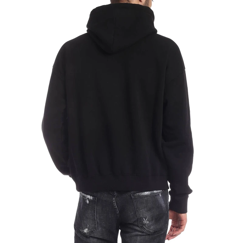 VERSACE JEANS 男士黑色棉质印花连帽卫衣 B7GUA7F2-30216-899 商品
