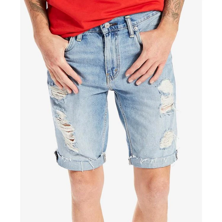 商品Levi's|Men's 511 Slim-Fit Cutoff Ripped Jean Shorts,价格¥187,第1张图片