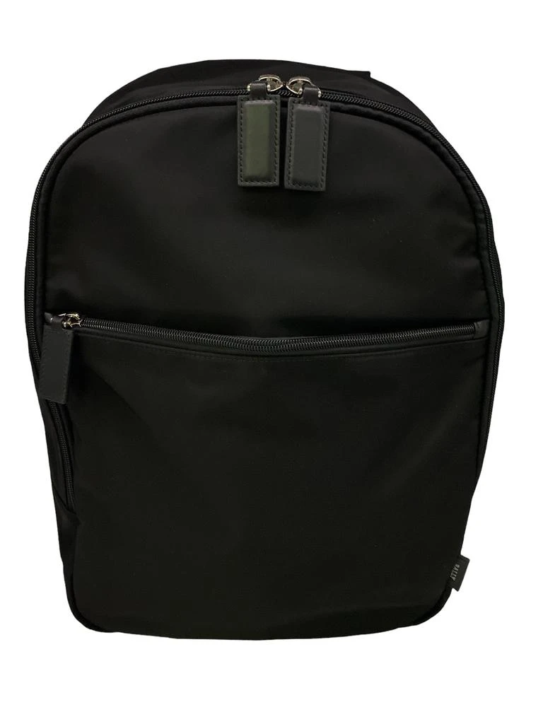 商品Bally|NEW Bally Taff Men's 6216425 Black Fabric & Leather Backpack MSRP,价格¥1525,第1张图片