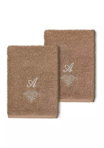 商品Linum Home Textiles|Home Monica 2Pc Embellished Washcloth Set,价格¥240,第1张图片