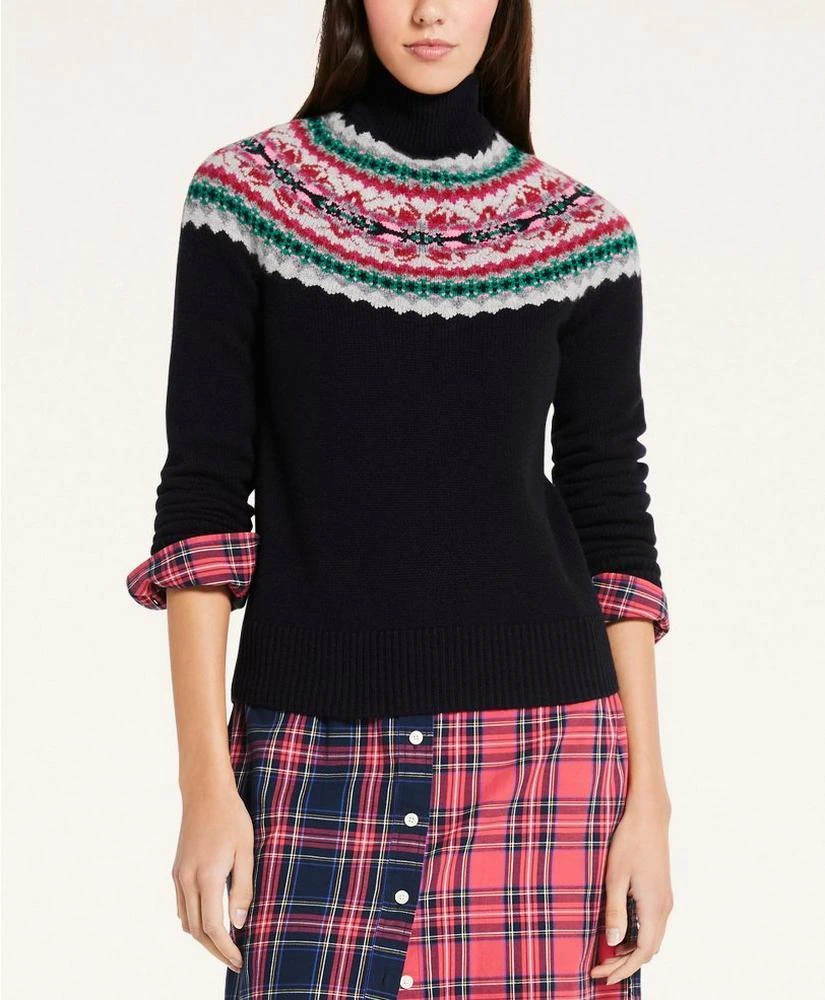 商品Brooks Brothers|Lambswool Fair Isle Sweater,价格¥579,第1张图片