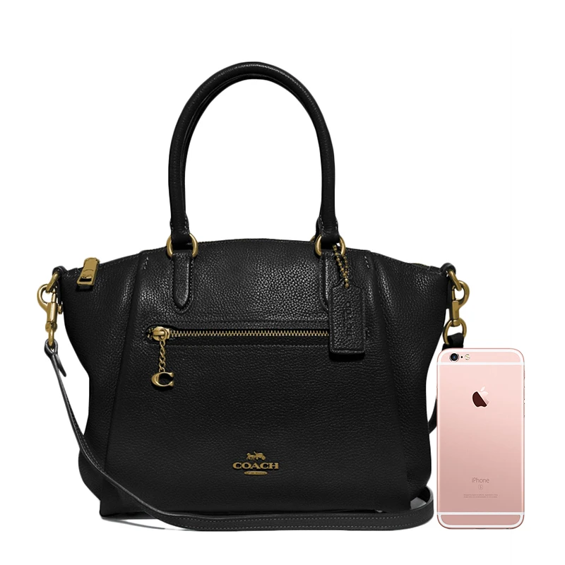 Coach 蔻驰（专柜）女士黑色Sacoche Elise手提单肩包 79316GDBLK 商品