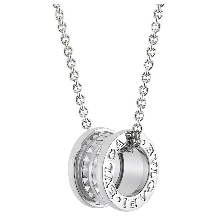 商品[国内直发] BVLGARI|宝格丽 Save the Children慈善款系列 字母设计 925银 项链 男女同款情侣款 银色,价格¥7824,第1张图片