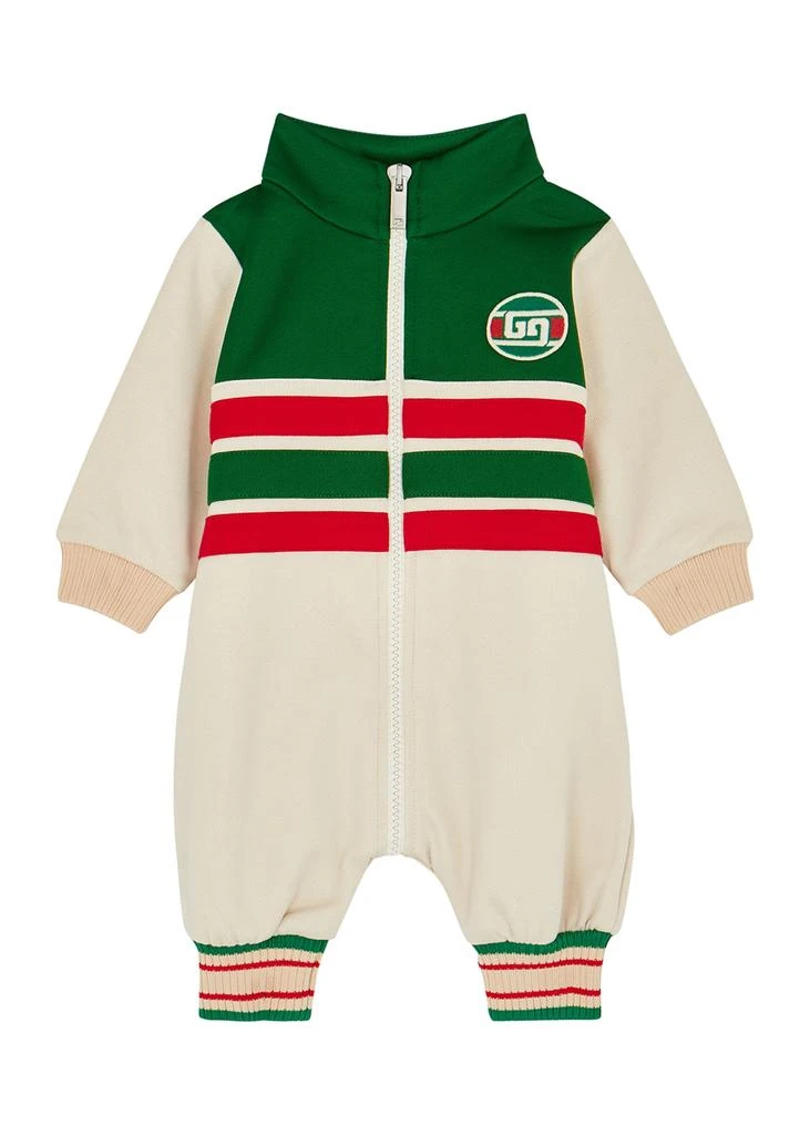 商品Gucci|KIDS Panelled jersey babygrow,价格¥2678,第1张图片