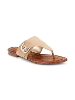 商品Sam Edelman|Barry Suede Flat Sandals,价格¥120,第2张图片详细描述