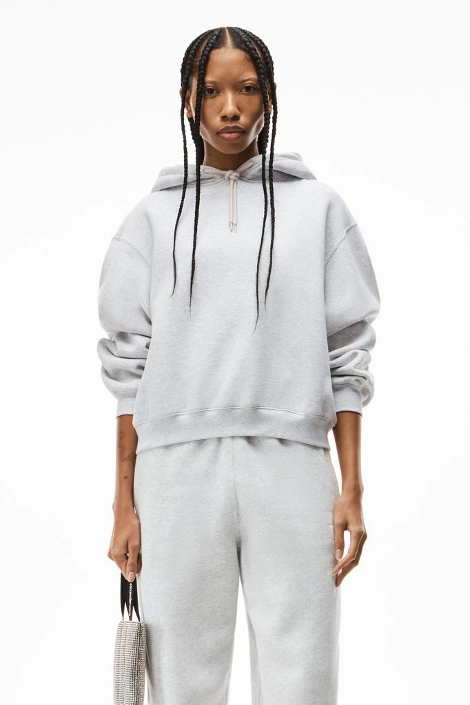 商品Alexander Wang|PUFF LOGO HOODIE IN STRUCTURED TERRY,价格¥1490,第2张图片详细描述