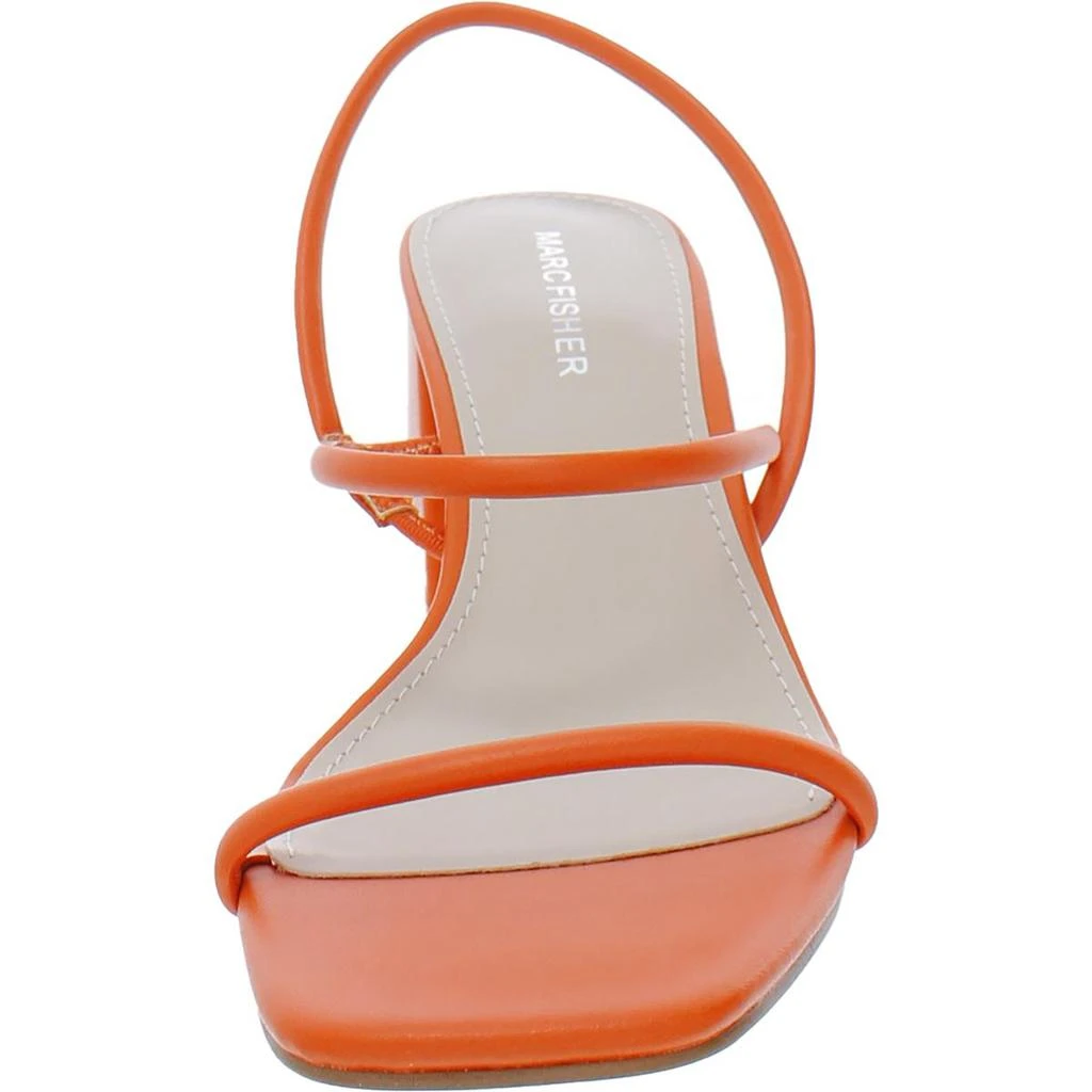Marc Fisher Womens Galvin Faux Leather Slingback Block Heel 商品