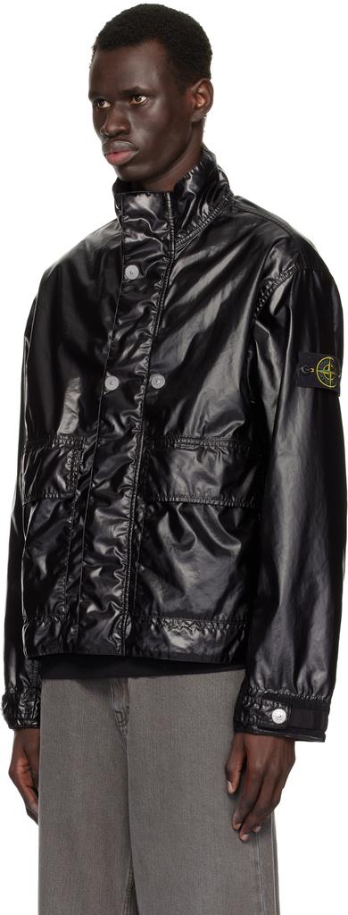 Shop Black 4100016 Mussola Gommata-TC Jacket on Sale at