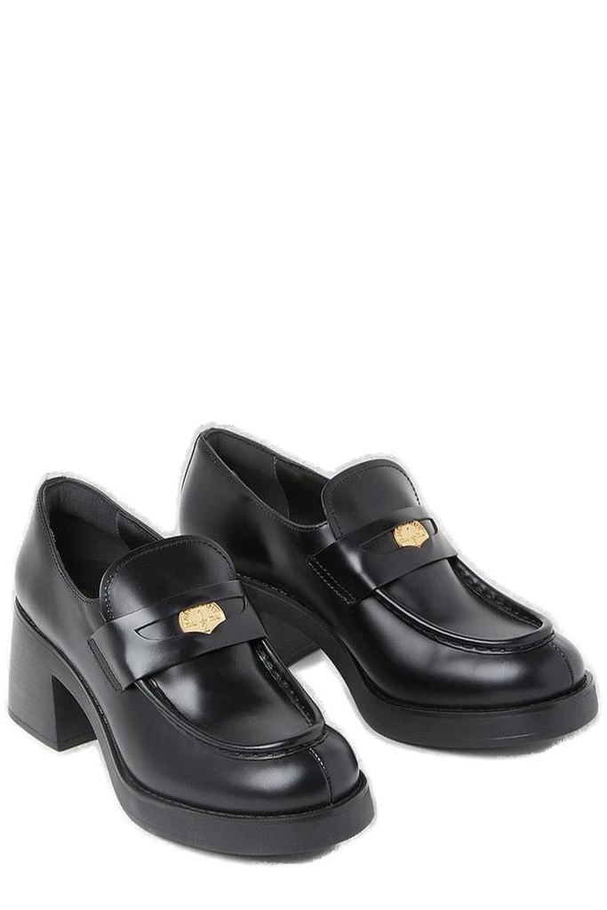 商品Miu Miu|Miu Miu Logo Plaque Penny Loafers,价格¥6665,第3张图片详细描述