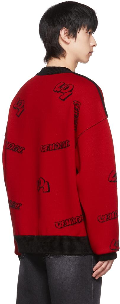 Red & Black Reversible Sweater商品第3张图片规格展示