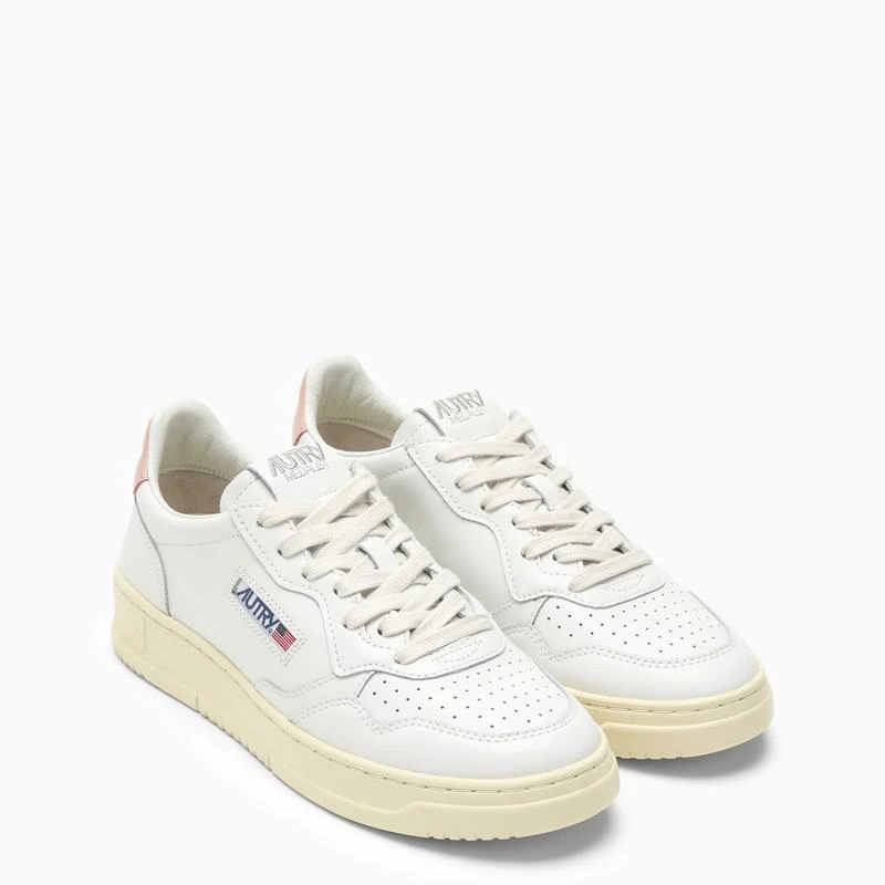 商品Autry|White/pink leather Medalist sneakers,价格¥1277,第2张图片详细描述