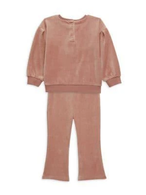 商品Juicy Couture|​Baby Girl’s 2-Piece Velour Sweatshirt & Sweatpants Set,价格¥227,第2张图片详细描述